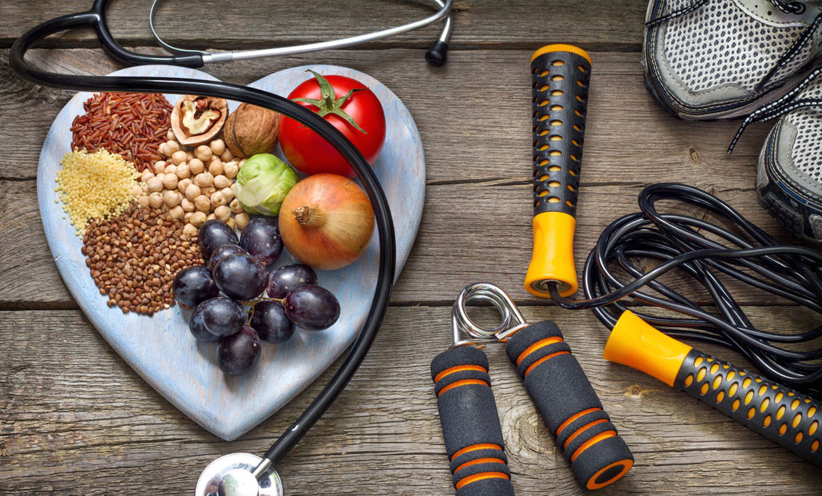 Muestra de cosas que te permiten Comer saludable y hacer ejercicios